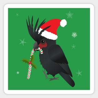 A cute Christmas Palm cockatoo Sticker